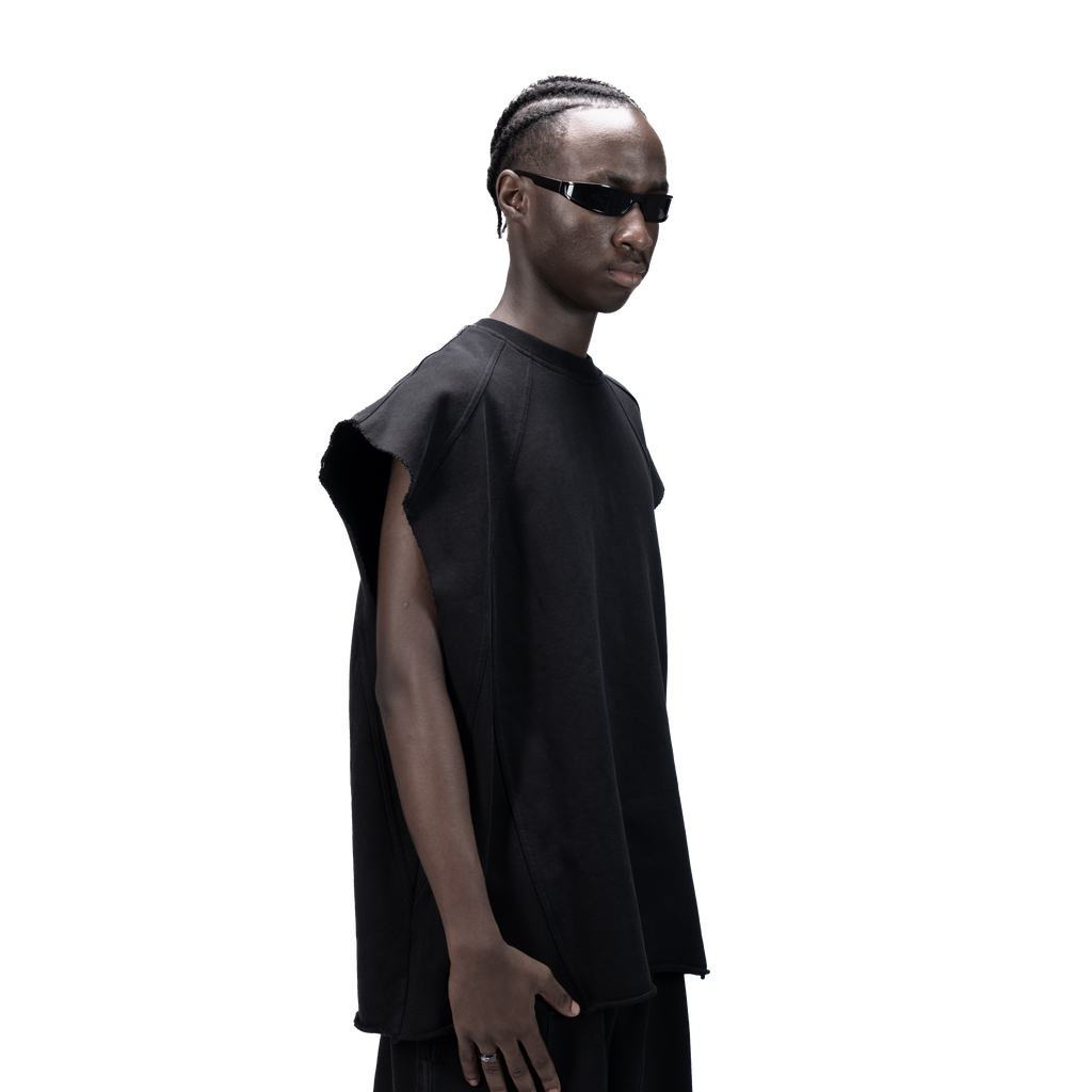 626 BAT PANEL TANK TOP - BLACK