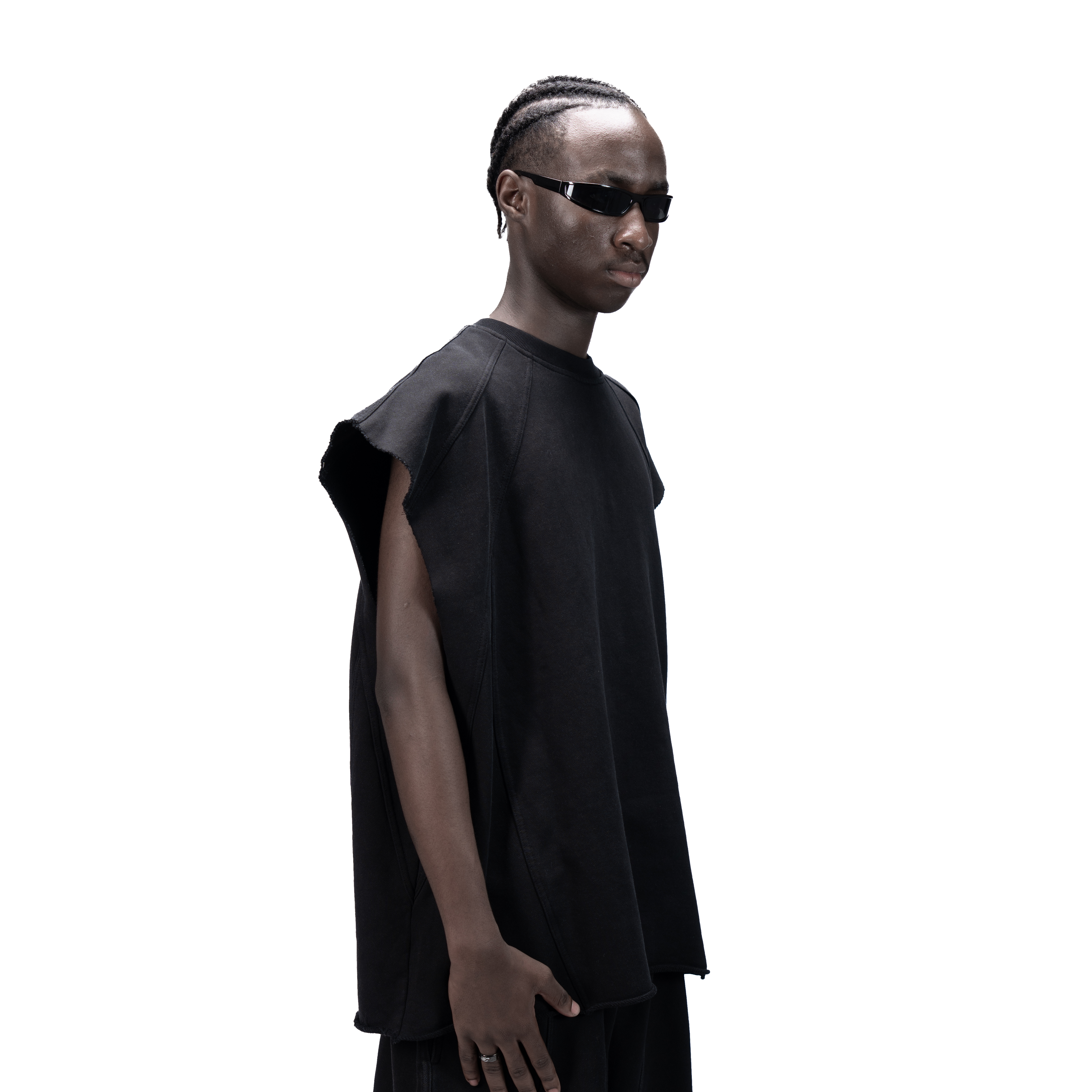 626 BAT PANEL TANK TOP - BLACK