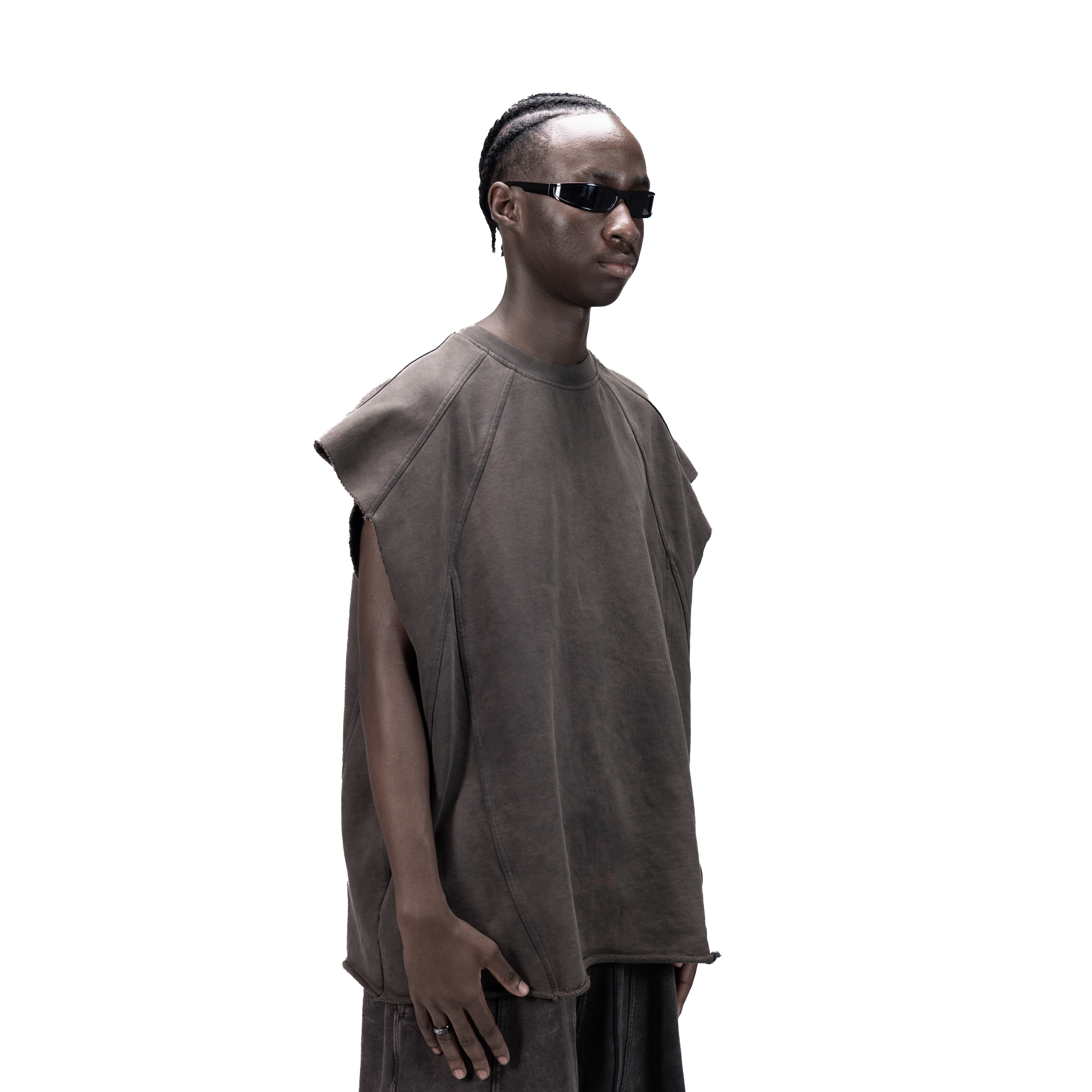 626 BAT PANEL TANK TOP - GREY