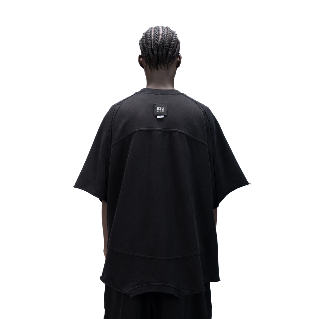 626 BAT PANEL T-SHIRT - BLACK