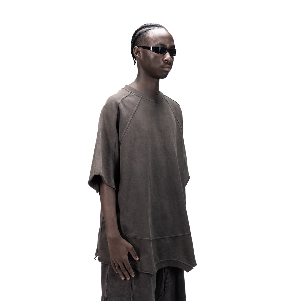 626 BAT PANEL T-SHIRT - GREY