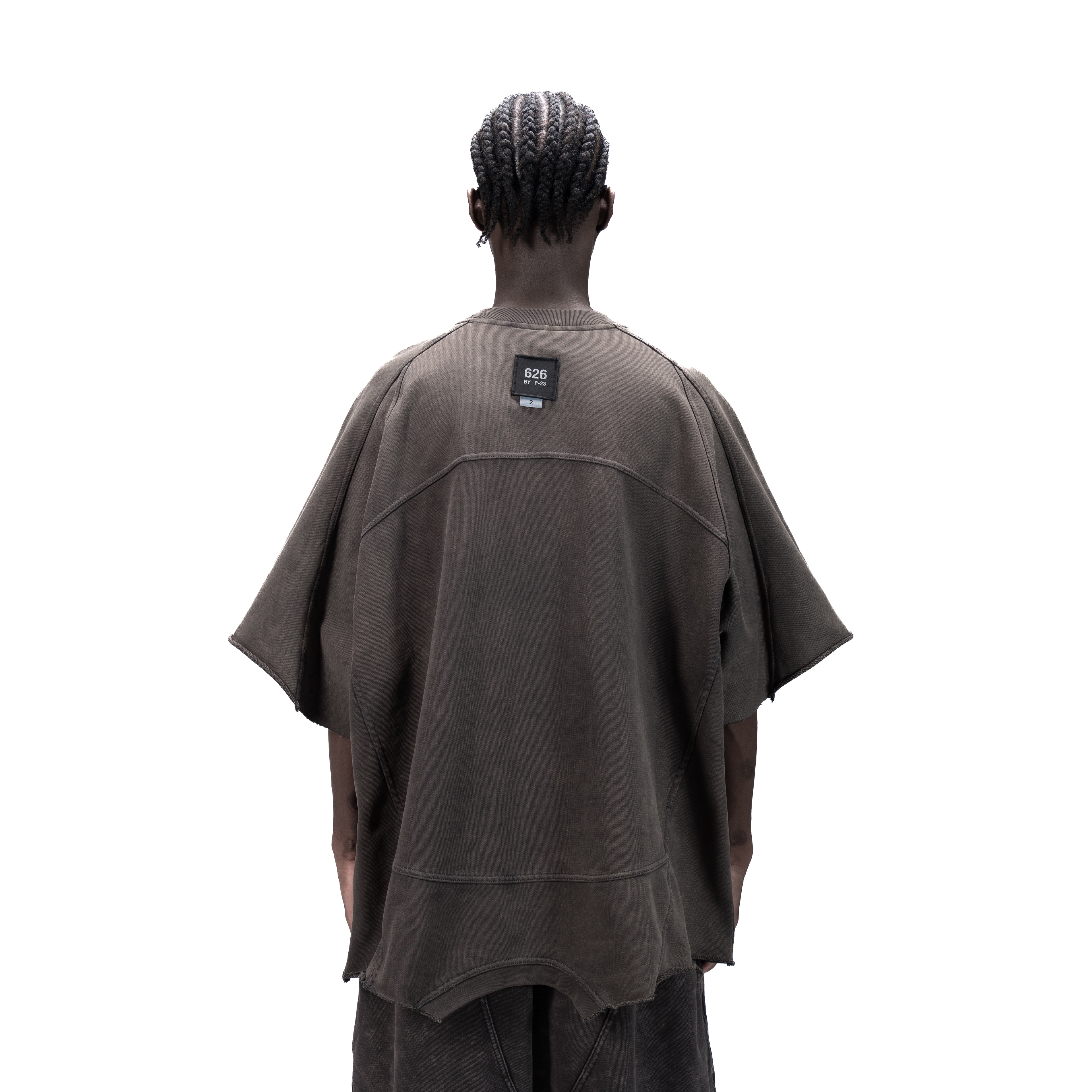 626 BAT PANEL T-SHIRT - GREY