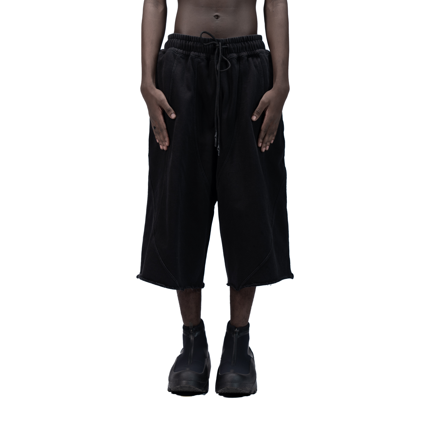 626 BAT PANEL JORTS - BLACK