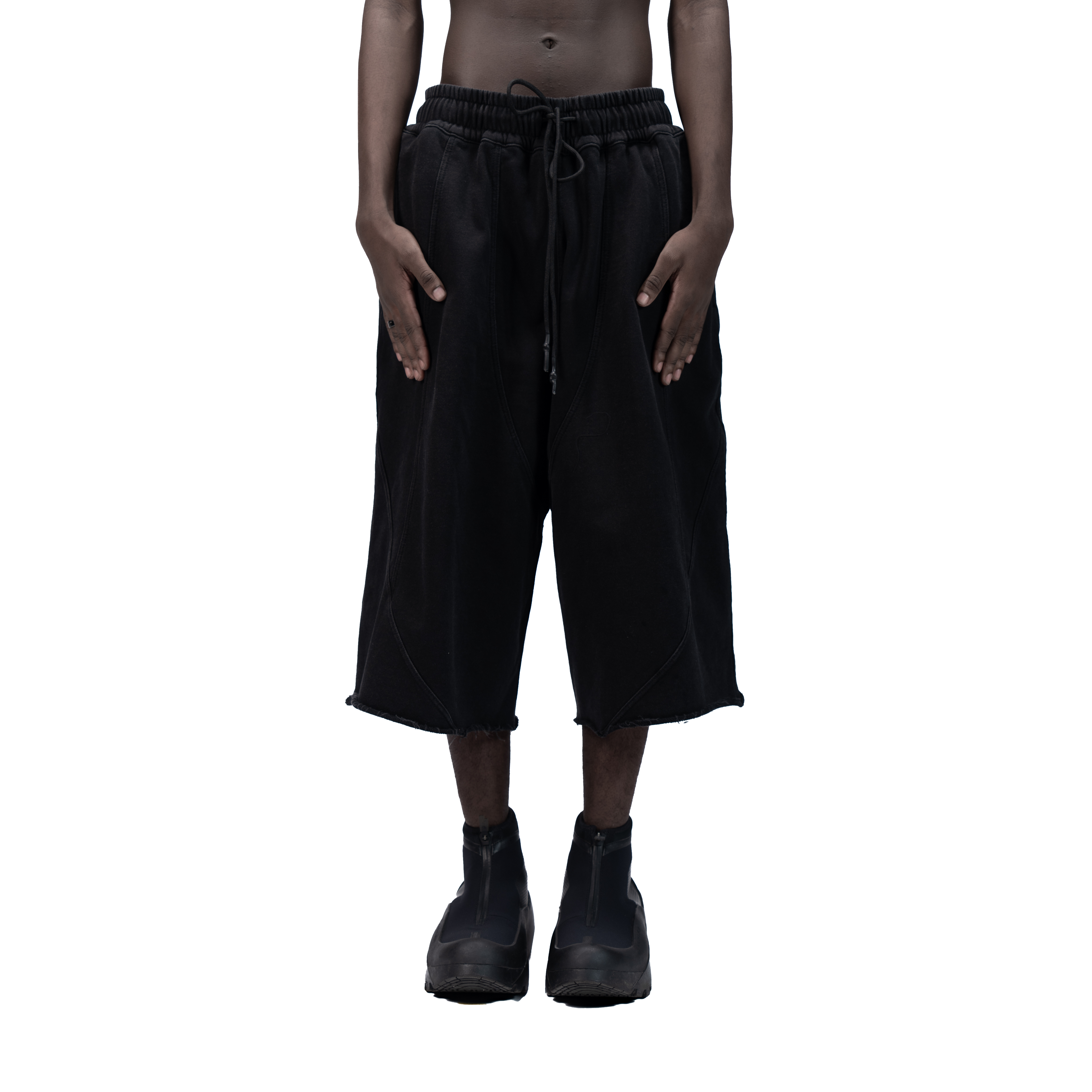 626 BAT PANEL JORTS - BLACK