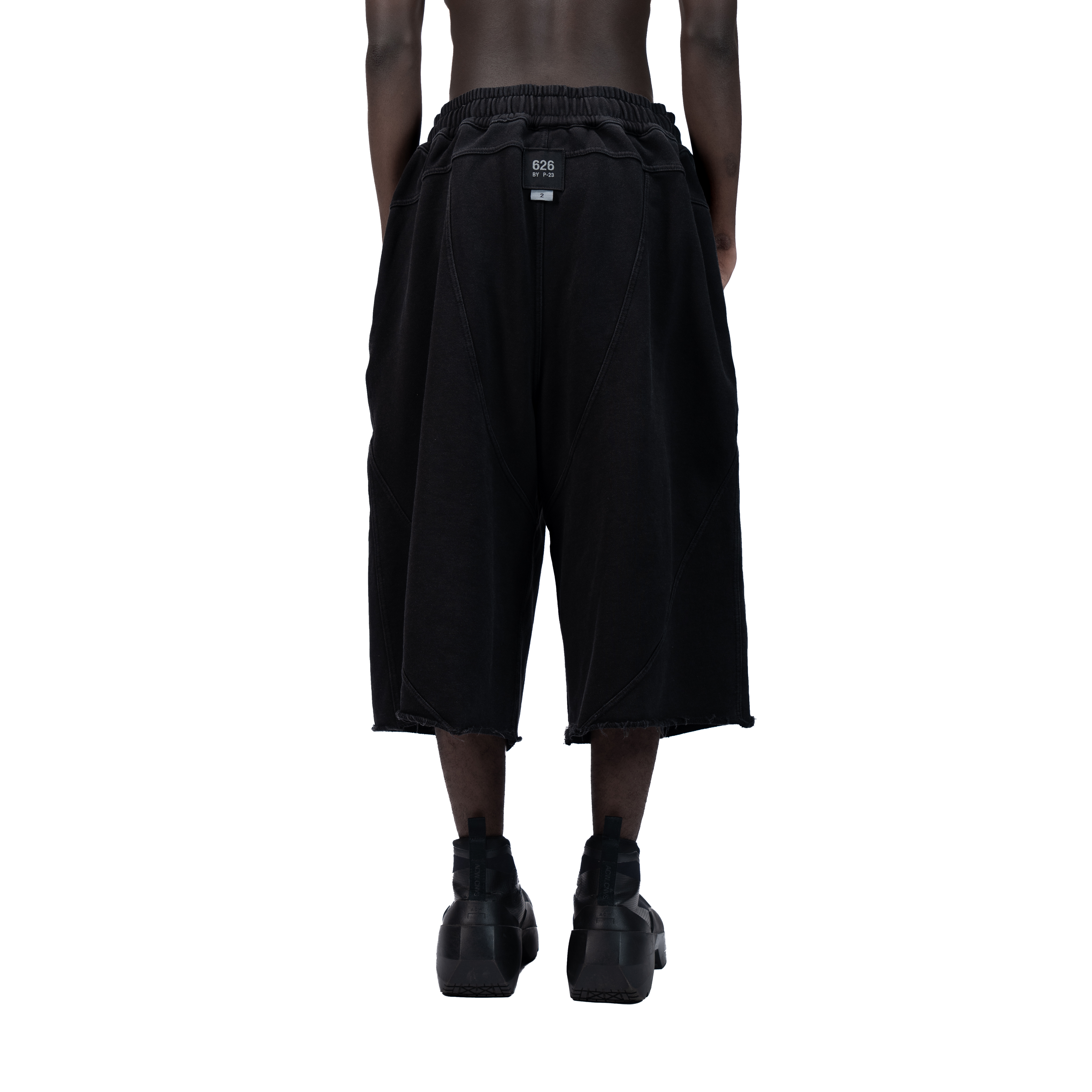 626 BAT PANEL JORTS - BLACK