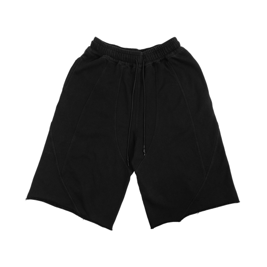 [PRE-ORDER] 626 BAT PANEL JORTS - BLACK