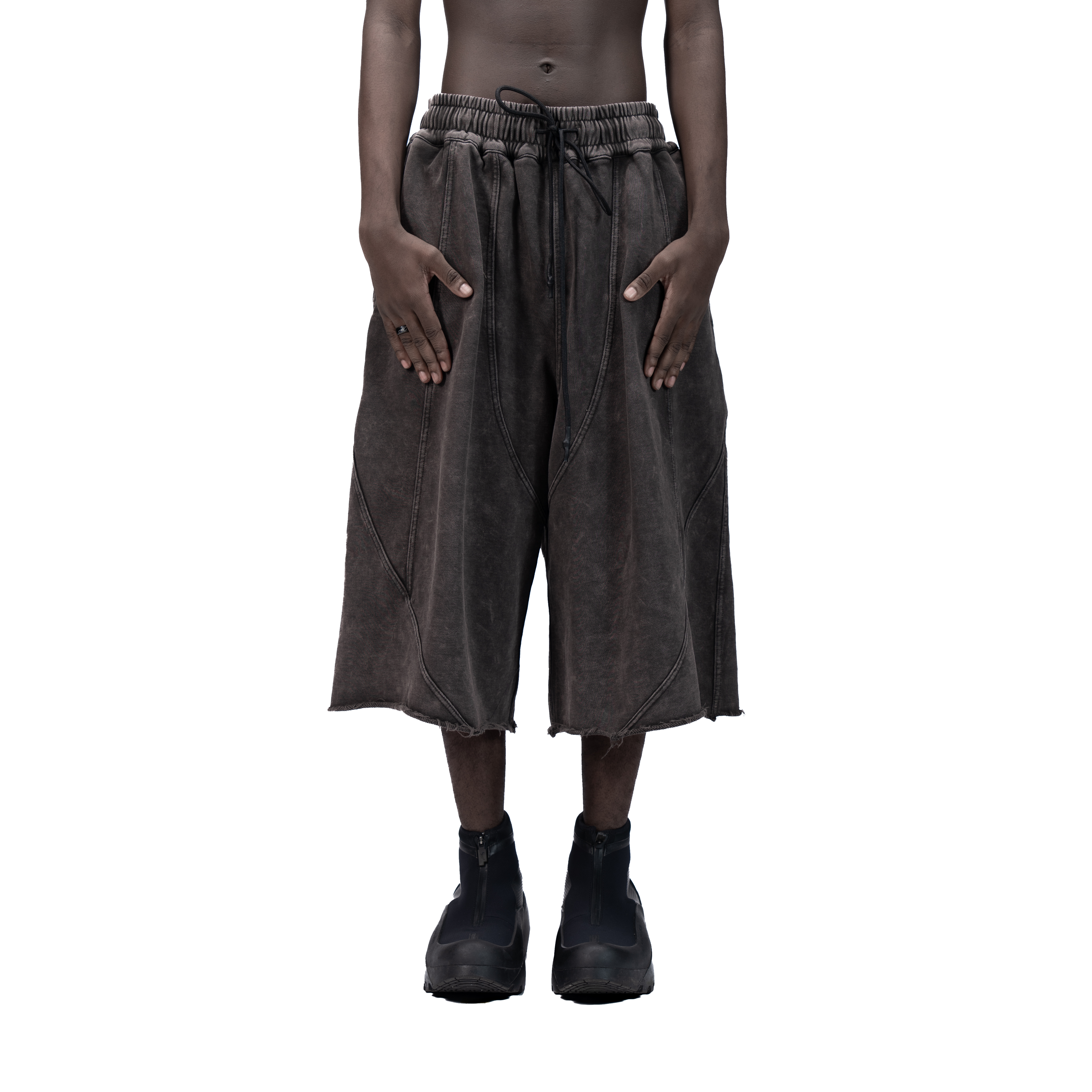 626 BAT PANEL JORTS - GREY