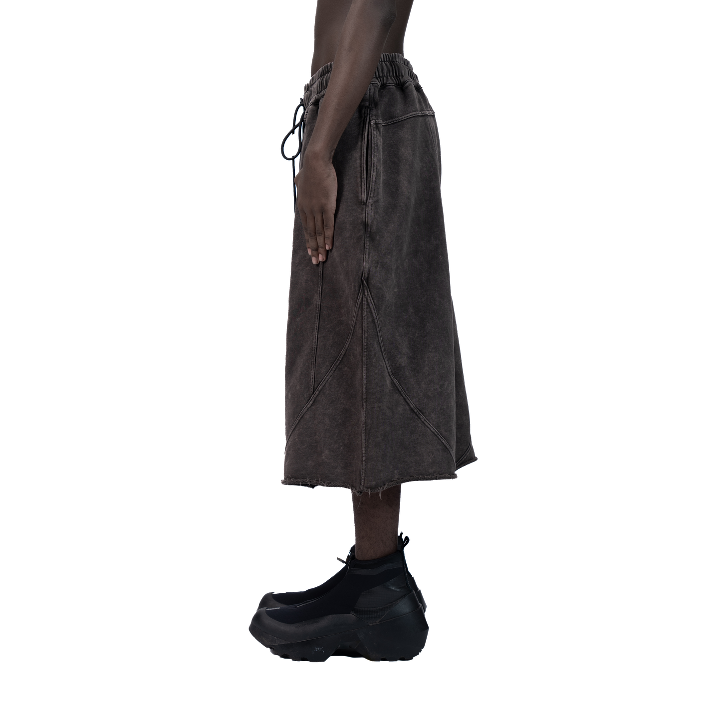 [PRE-ORDER] 626 BAT PANEL JORTS - GREY